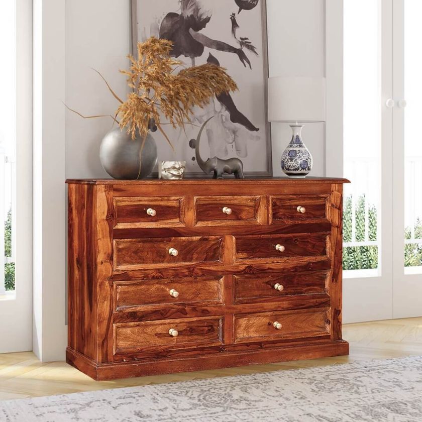 Picture of Shaker Classic Solid Wood 9 Drawer Dresser