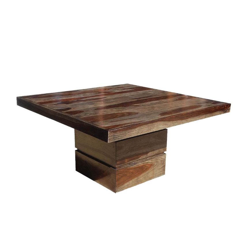 Picture of Dallas Modern Solid Wood Square Pedestal Dining Table