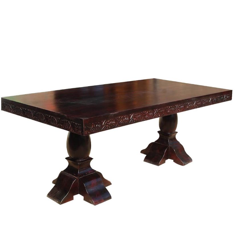 Picture of Langley Classic Solid Wood Sutton Double Pedestal Dining Table