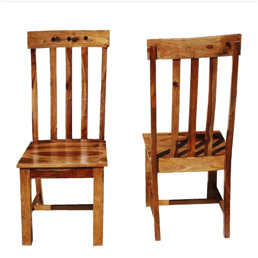 Picture of Oklahoma Farmhouse Solid Wood School Back Chairs Set of 2