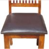 Picture of Ergonomic Solid Wood & Leather Dining Chair Set of 2