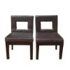 Picture of Rebel Solid Wood & Leather Window Back Chair Set of 2