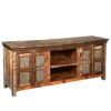Picture of Lecanto Reclaimed Wood Furniture Rustic Wooden Windows TV Media Stand