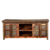 Picture of Lecanto Reclaimed Wood Furniture Rustic Wooden Windows TV Media Stand