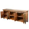Picture of Lecanto Reclaimed Wood Furniture Rustic Wooden Windows TV Media Stand