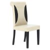 Picture of Urban Solid Wood  Canvas and Leather Parsons Dining Chair