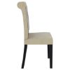 Picture of Urban Solid Wood  Canvas and Leather Parsons Dining Chair