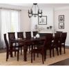 Picture of Colonial American Large Rustic Wood Dining Room Table Set