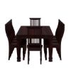 Picture of Colonial American Large Rustic Wood Dining Room Table Set