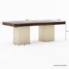 Picture of Sierra Solid Wood Sutton Double Pedestal Dining Table