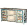 Picture of Ritter Rainbow Reclaimed Wood Shutter Door Media Console