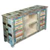 Picture of Ritter Rainbow Reclaimed Wood Shutter Door Media Console