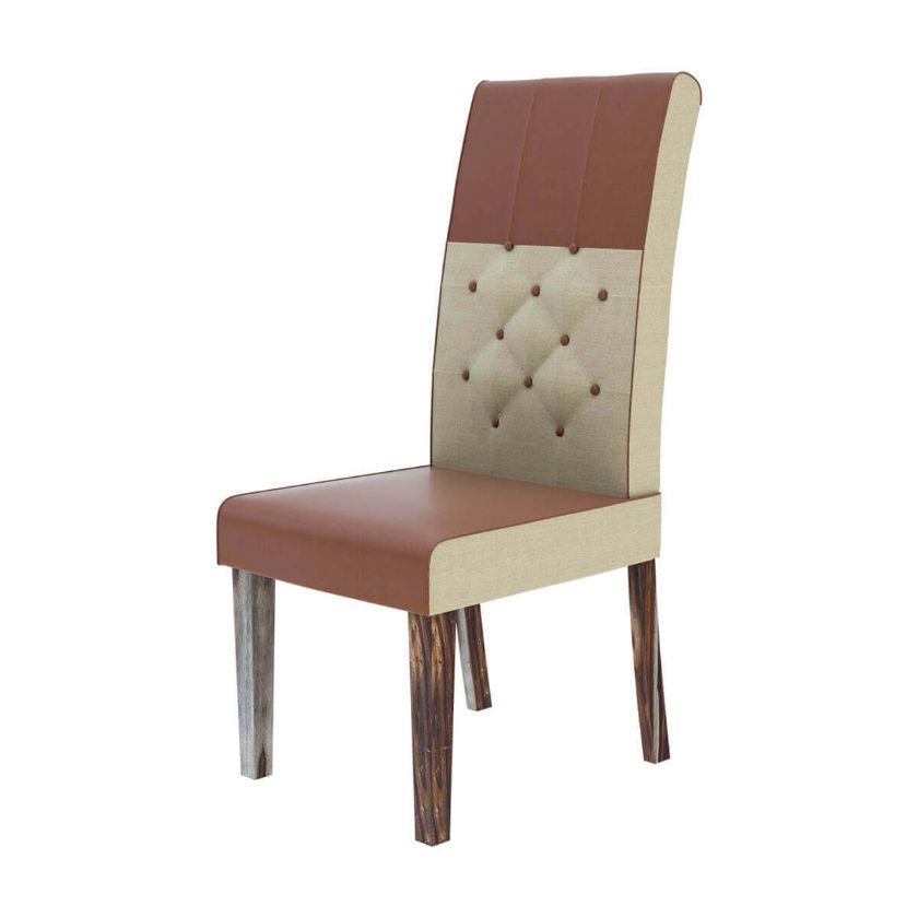 Picture of Hosford Modern Tufted Leather Upholstered Parson Dining Chair