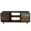 Picture of Retro Reclaimed Wood & Iron Media Console Cabinet