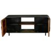 Picture of Retro Reclaimed Wood & Iron Media Console Cabinet
