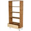 Picture of Tijuana Industrial 4 Open Shelf Bookcase With Drawer