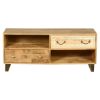 Picture of Modern Rustic Solid Wood 2 Drawer Entertainment Center TV Stand