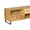 Picture of Modern Rustic Solid Wood 2 Drawer Entertainment Center TV Stand