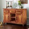 Picture of Sierra Nevada Modern Solid Wood 3 Drawer Rustic Sideboard