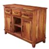 Picture of Sierra Nevada Modern Solid Wood 3 Drawer Rustic Sideboard