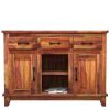 Picture of Sierra Nevada Modern Solid Wood 3 Drawer Rustic Sideboard
