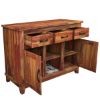 Picture of Sierra Nevada Modern Solid Wood 3 Drawer Rustic Sideboard