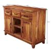 Picture of Sierra Nevada Modern Solid Wood 3 Drawer Rustic Sideboard