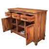 Picture of Sierra Nevada Modern Solid Wood 3 Drawer Rustic Sideboard