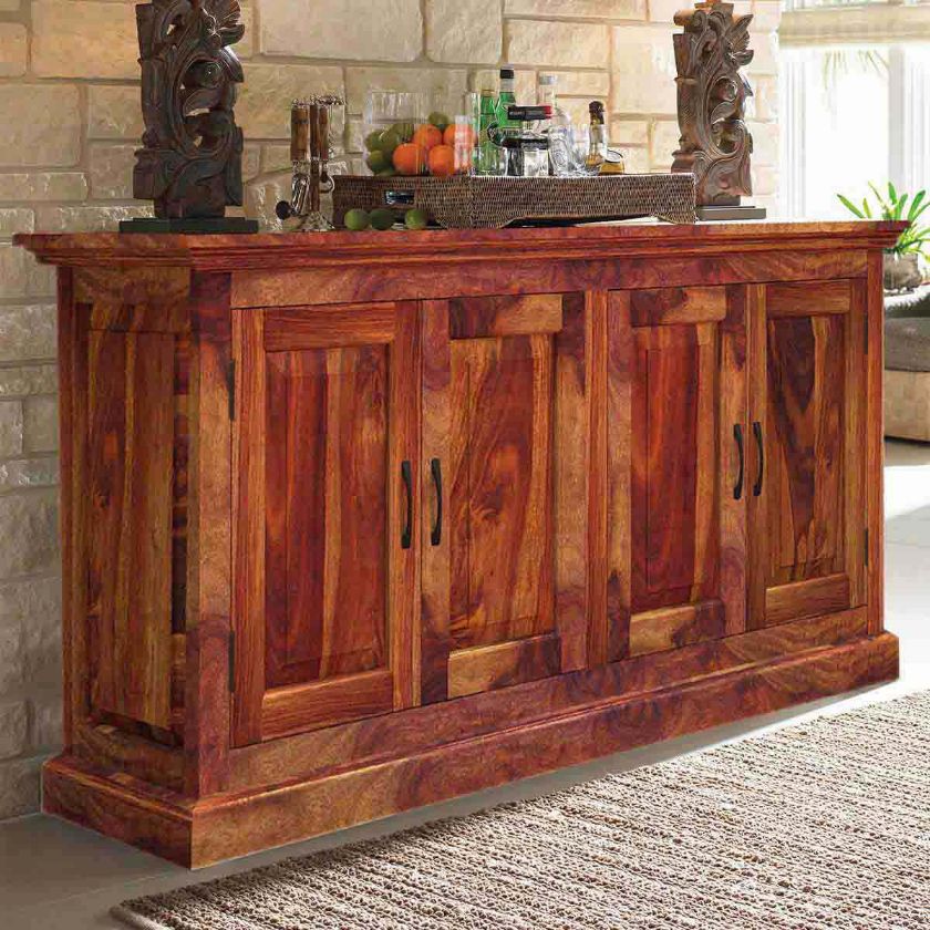 Picture of Oklahoma Rustic Solid Wood Large Buffet Cabinet