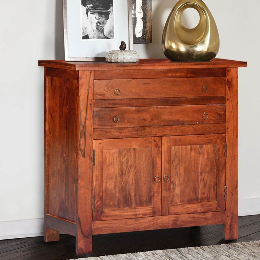 Picture of Mission Classic Acacia Wood Buffet Sideboard Cabinet