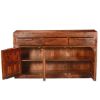 Picture of Modern Simplicity Acacia Wood Buffet Cabinet with Drawer