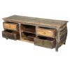 Picture of Late Colonial Reclaimed Wood Rustic Kettle Base TV Media Cabinet