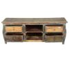 Picture of Late Colonial Reclaimed Wood Rustic Kettle Base TV Media Cabinet