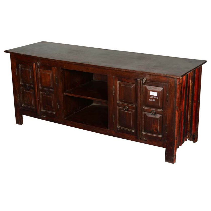 Picture of Lincoln Traditional Reclaimed Wood TV Table Media Cabinet