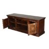 Picture of Dutch 17thC Fusion Reclaimed Wood Carved TV Console Media Cabinet