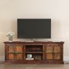 Picture of Sunset Gothic Mango & Reclaimed Wood TV Console Media Cabinet