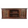 Picture of Forever Gothic Rustic Mango Reclaimed Wood TV Media Console Cabinet