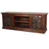 Picture of Pegville Gothic Stars Mango & Reclaimed Wood TV Media Console Cabinet