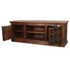 Picture of Pegville Gothic Stars Mango & Reclaimed Wood TV Media Console Cabinet