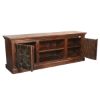 Picture of Pegville Gothic Stars Mango & Reclaimed Wood TV Media Console Cabinet