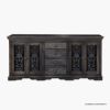 Picture of Smokey Grey Traditional Rustic Solid Wood Large Sideboard with Drawer