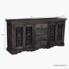 Picture of Smokey Grey Traditional Rustic Solid Wood Large Sideboard with Drawer