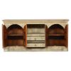 Picture of Tudor Winter White Mango Wood 2 Drawer TV Media Console Cabinet