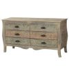 Picture of French Provincial Solid Mango Wood Bedroom Dresser Chest With 6 Drawer