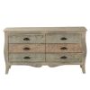 Picture of French Provincial Solid Mango Wood Bedroom Dresser Chest With 6 Drawer