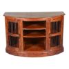 Picture of Half Moon Curved Solid Wood TV Cabinet Media Center