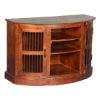 Picture of Half Moon Curved Solid Wood TV Cabinet Media Center
