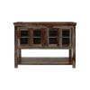 Picture of Modern Sierra Rustic Solid Wood Glass Door Buffet Table