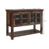 Picture of Modern Sierra Rustic Solid Wood Glass Door Buffet Table