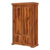 Picture of Empire Bedroom Transitional Solid Wood Large Armoire Wardrobe With Shelves